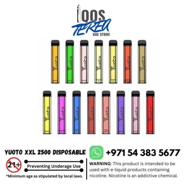YUOTO XXL DISPOSABLE VAPE 2500 PUFFS UAE